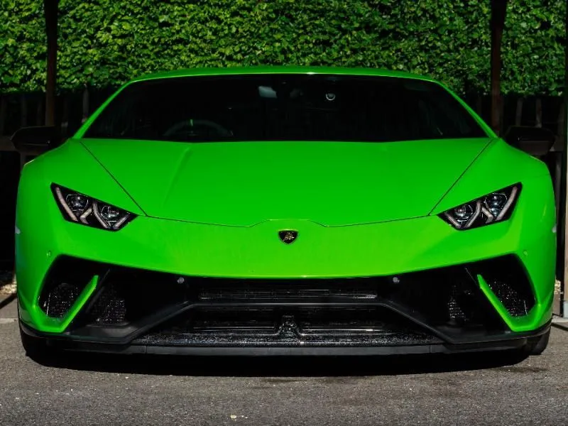 Green Lamborghini Huracan