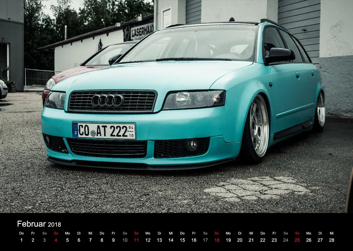 Fotokalender DIN A3 VW Golf 5 GTI u. AUDI A4 Avant