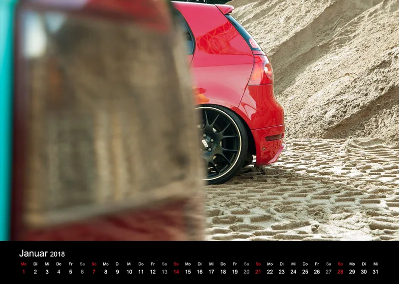 Fotokalender DIN A3 VW Golf 5 GTI u. AUDI A4 Avant