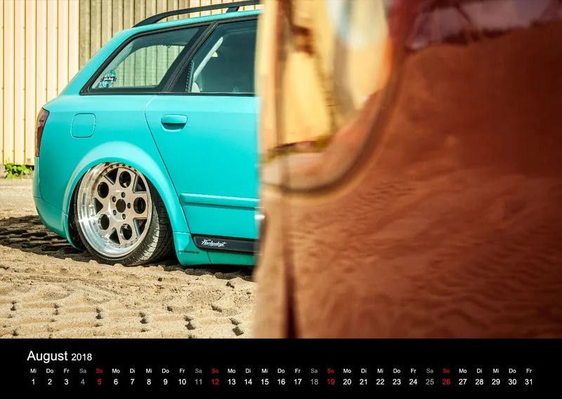 Fotokalender DIN A3 VW Golf 5 GTI u. AUDI A4 Avant